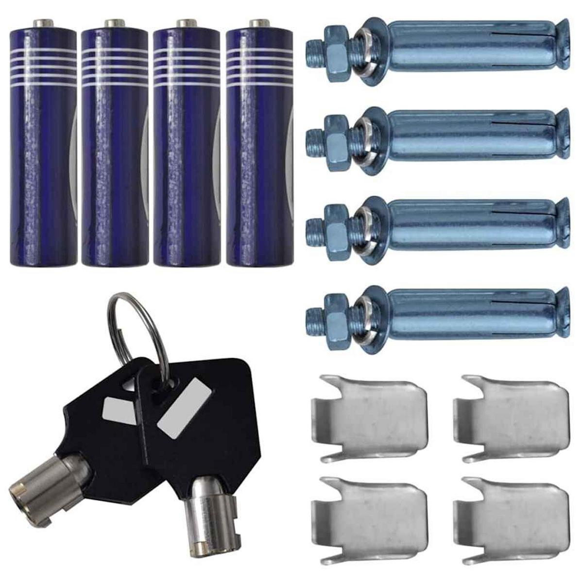 TRESOR Bito digital mit Schloss Dunkelgrau 35x31x50 cm Stahl - Dunkelgrau, Metall (35/50/31cm) - DELUKE