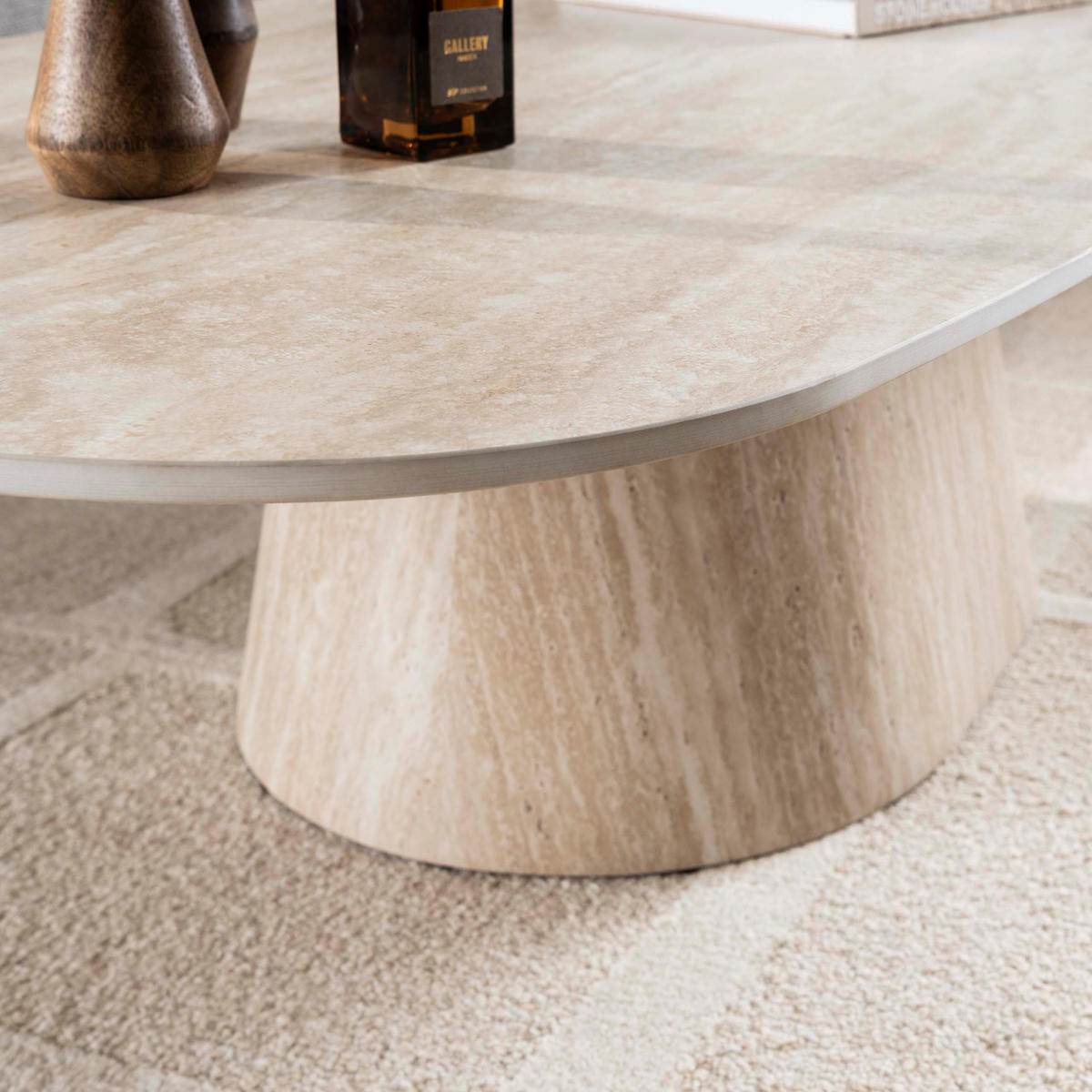 COUCHTISCH Centro 88 70/135/35 cm - Beige, Keramik (70/135/35cm) - Hoyz Collection