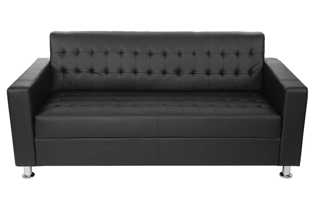 3ER SOFA Schwarz - Schwarz, Textil (180/82/75cm) - MCW
