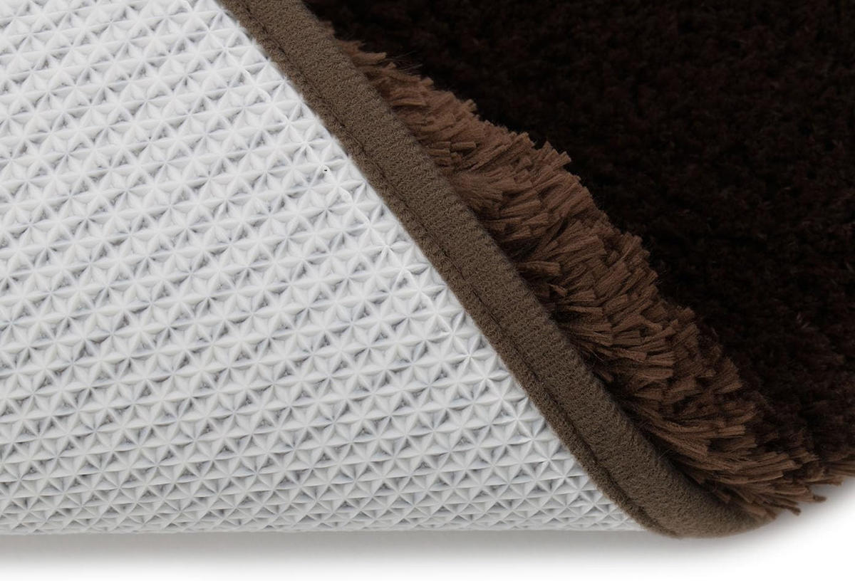 BADTEPPICH Deluxe DUNKELBRAUN 70X120CM - Dunkelbraun, Textil (120/70cm)