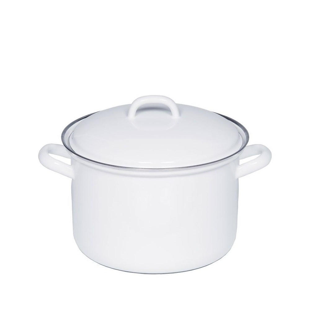 TOPF Weiß 20/20/17.2 cm R0123033 - Weiß, Glas (18cm) - Riess