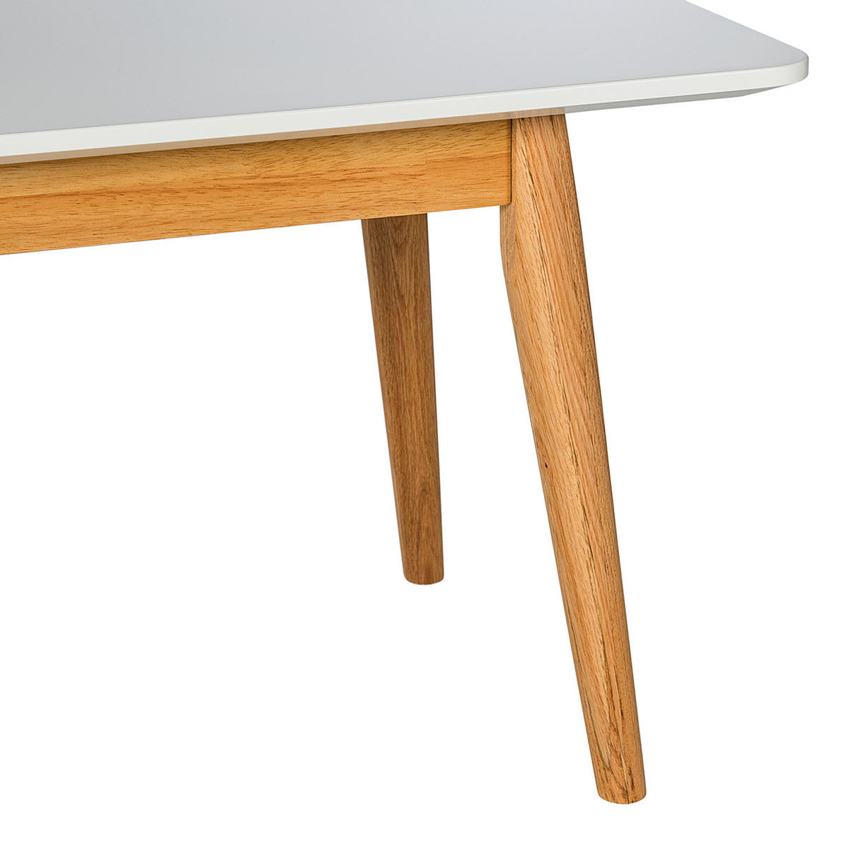 SITZBANK - Eichefarben/Weiß, Eichenholz/Holz (120/45/40cm) - home24
