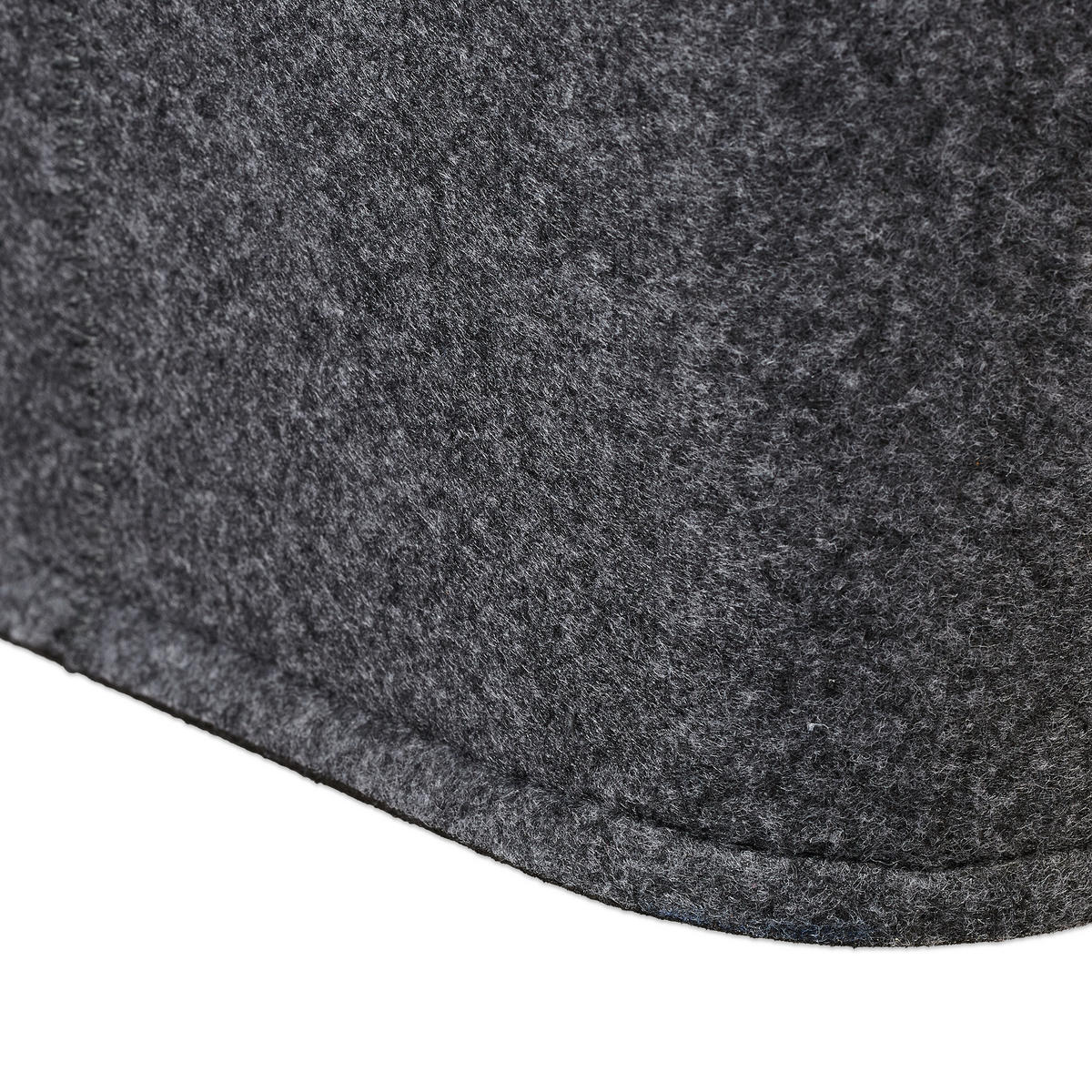 PLSTENÁ taška - antracitová, drevo/textil (40/27/22cm) - Relaxdays