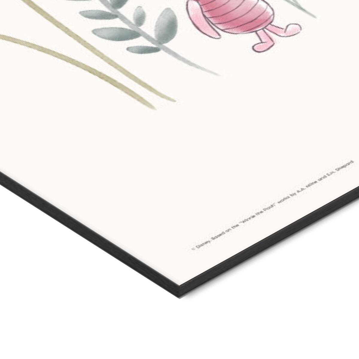 POSTER mit Rahmen Disney - Disney's Piglet Among Dandelions - Multicolor/Schwarz, Holz/Papier (30/40cm) - Poster&Frame