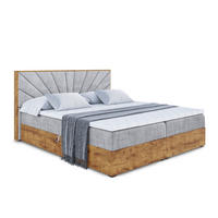 BOXBETT mit Matratze H3 und Lattenrost - LOLLI6 - 140x200 - Hellgrau - Grau, Holzwerkstoff/Kunststoff (140/200cm) - ALTDECOR