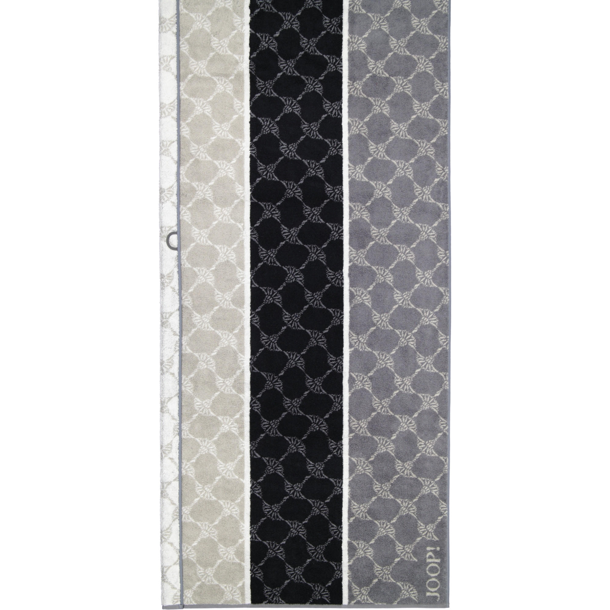 SAUNATUCH SIGNATURE CORNFLOWER STRIPES 1657 SCHWARZ - 97 - Schwarz, Textil (80/200cm) - Joop!