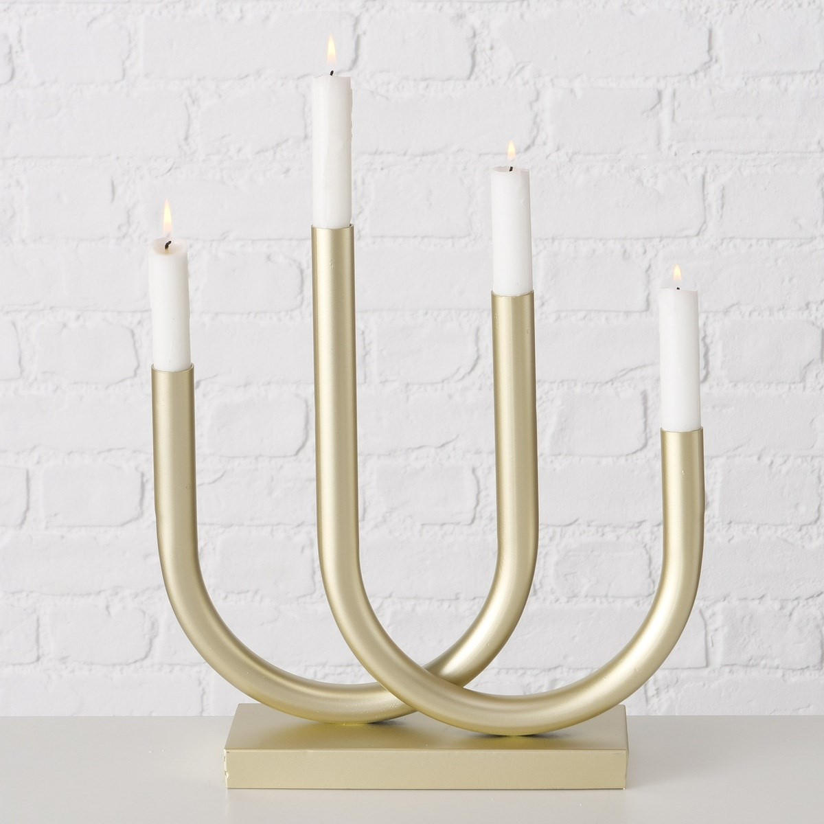 KERZENSTÄNDER aus Metall Tonis 33/9/34 cm - Goldfarben, Metall (9/34/33cm) - Boltze Home