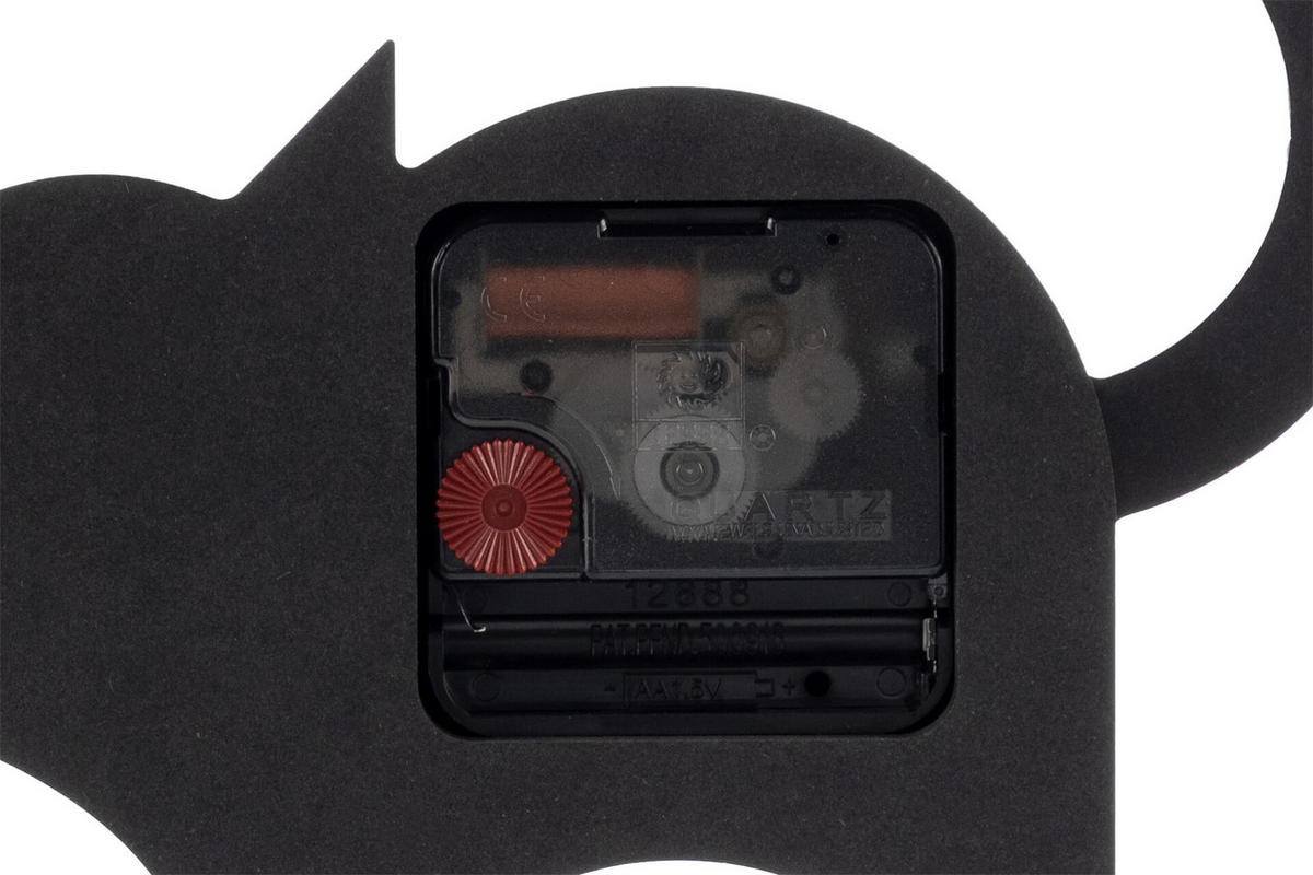 WANDUHR Design Schwarz 17/22 cm - Schwarz, Holzwerkstoff (0.3/22/1cm) - ONZENO