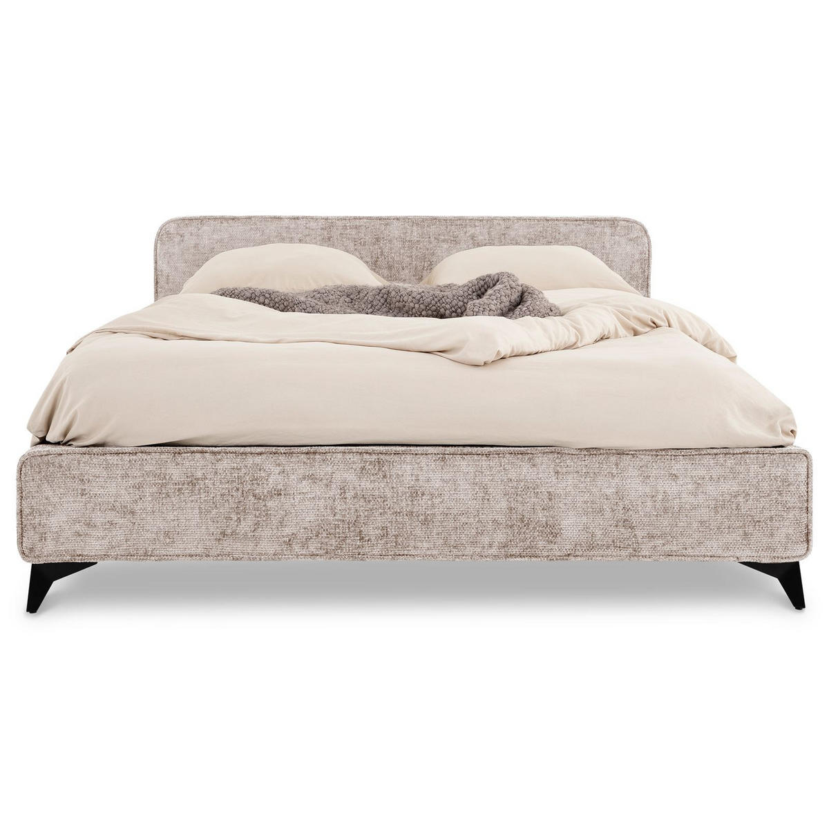 POLSTERBETT VIRETTA 140X200 CM - Beige, Textil (140/200cm) - IDIMEX