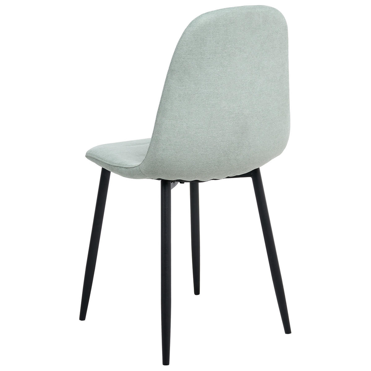 ESSZIMMERSTUHL 4er-Set Hellgrün Crandall - Schwarz/Hellgrün, Textil (44/87/53cm) - Beliani