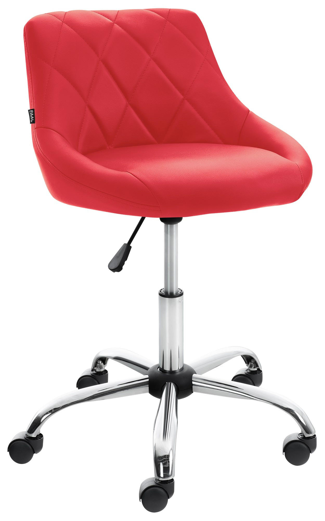 ARBEITSHOCKER Lazius Kunstleder rot - Rot, Metall (47/82/49cm) - TPFLiving