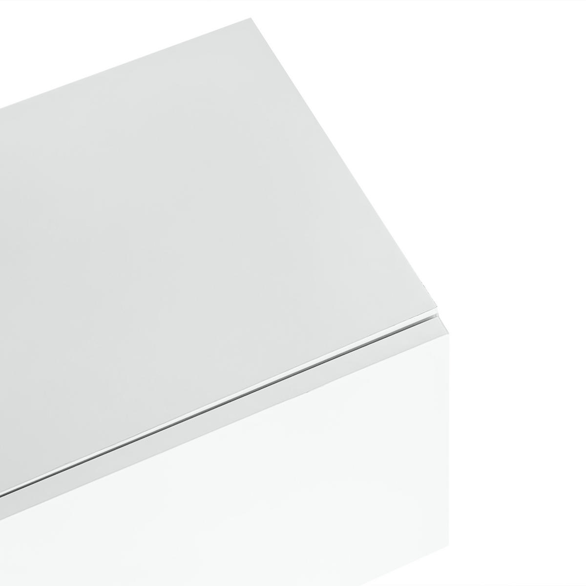 TV-ELEMENT mit Couchtisch - Kombination 2er-Set in Hochglanz Weiß - Weiß, Holzwerkstoff (170/46/35cm) - OKWISH