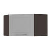 ECKHÄNGESCHRANK Kvantum W10/60/36 Dust Grey Matt / Lava Matt 60 / 60 / 36cm - Dunkelgrau/Grau, Holz/Holzwerkstoff (60/36/60cm) - Feldmann-Wohnen