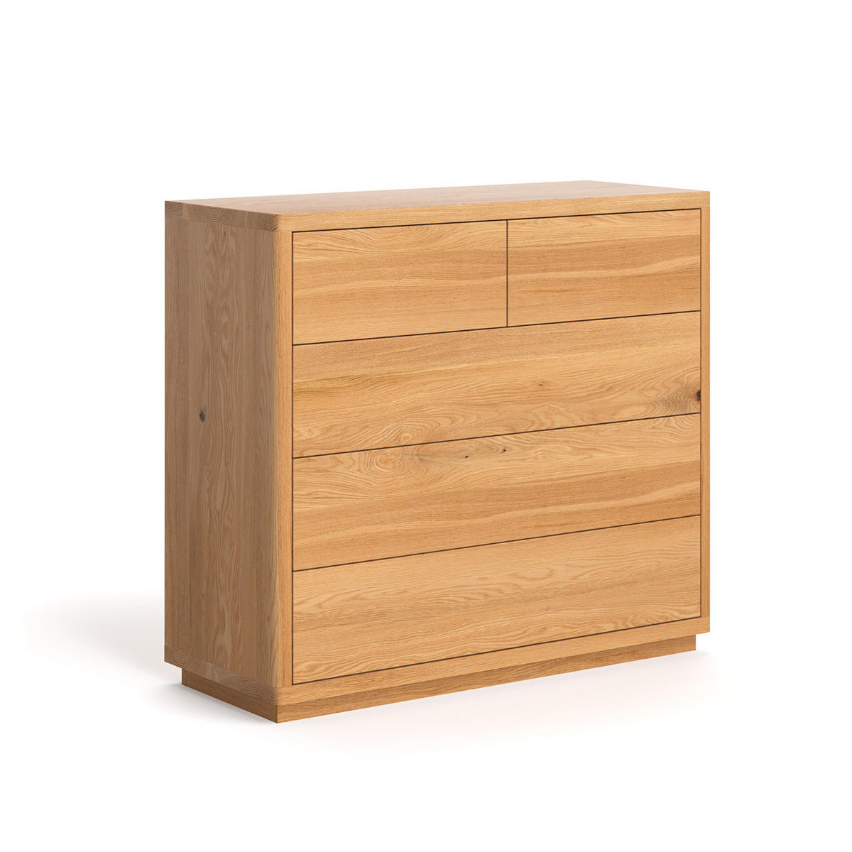 SIDEBOARD Soma aus massivem Eichenholz - Eichefarben/Naturfarben, Holz (100/90/40cm) - Danzz
