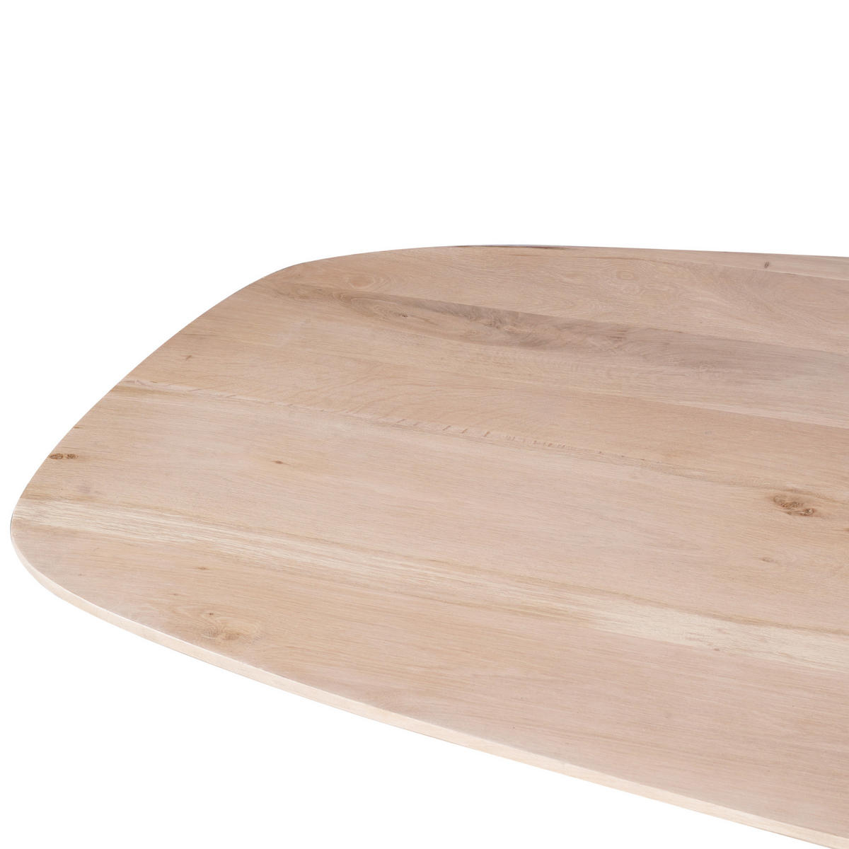 ESSTISCH Ferro aus Eiche | Dänisch Oval 200 cm X 100 cm Natur - Naturfarben, Holz (100/200/76cm) - Villa Möbel