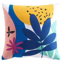 ZIERKISSEN Papaya 45/45 cm - Multicolor, Naturmaterialien (45/45cm) - Douceur d´intérieur
