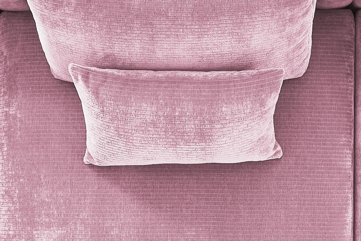 SPITZKISSEN RECHTECKIG SEPHI Cord - Pink, Textil (60/60cm) - KAWOLA