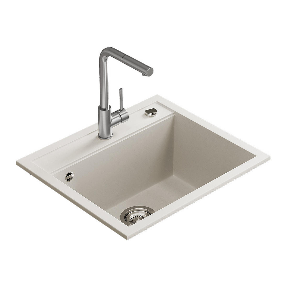 UMYVADLO Paris Bílá 57 x 51 cm - bílá, keramika (57/20/51cm) - Bergstroem