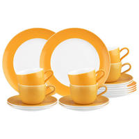 KAFFEESERVICE Liberty Pure Colors Mango Orange 18er Set - Orange, Keramik (1/1/1cm) - Seltmann Weiden