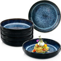 PASTASCHALEN SET OSAKA - 6 teilig aus Steingut - Blau, Stein (22cm) - Sänger