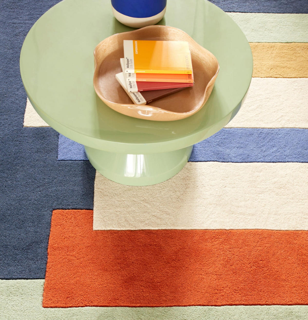 TEPPICH handgetuftet DRIFT Blau 160 x 230 cm - Blau, Naturmaterialien (160/230cm) - Novatrend