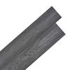 VINYLBODEN PVC-Dielen selbstklebend Schwarz 5,02m² - Schwarz, Kunststoff (91.5/15.2/1.3cm) - DELUKE