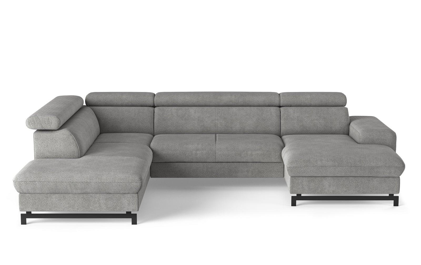 Cotta Wohnlandschaft Silber 328x81x215 cm