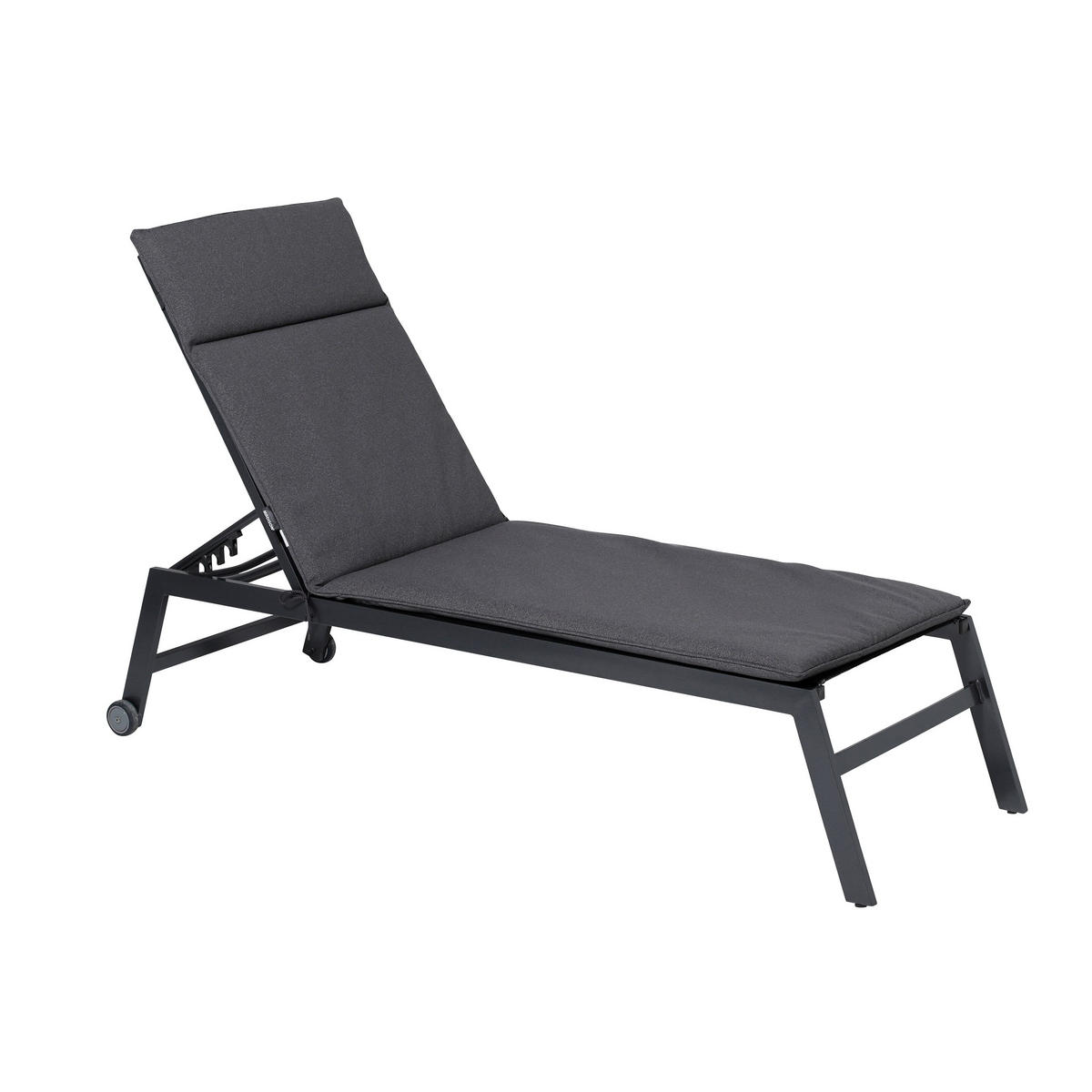 LIEGENAUFLAGE Manchester 190/60 cm - Dunkelgrau, Textil (60/7/190cm) - Madison