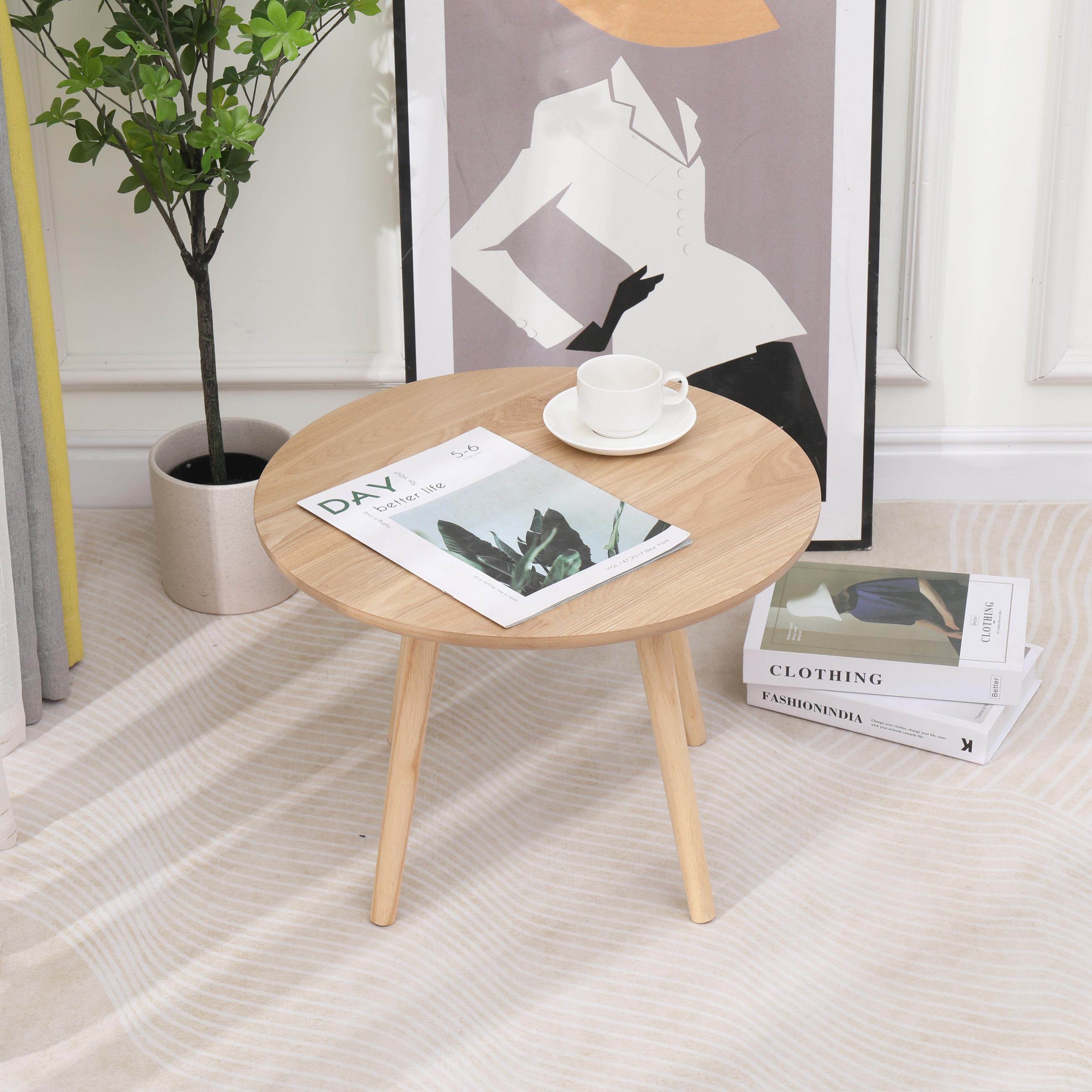 Thumbnail - Nordlys Beistelltisch, Braun, Holz, 50x37x50 cm, FSC 100%, Wohnzimmer, Wohnzimmertische, Beistelltische
