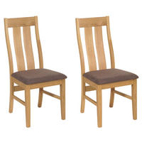 ESSZIMMERSTUHL Braun, Taupe 2er-Set - Taupe/Braun, Holz (46/100/45cm) - MCW