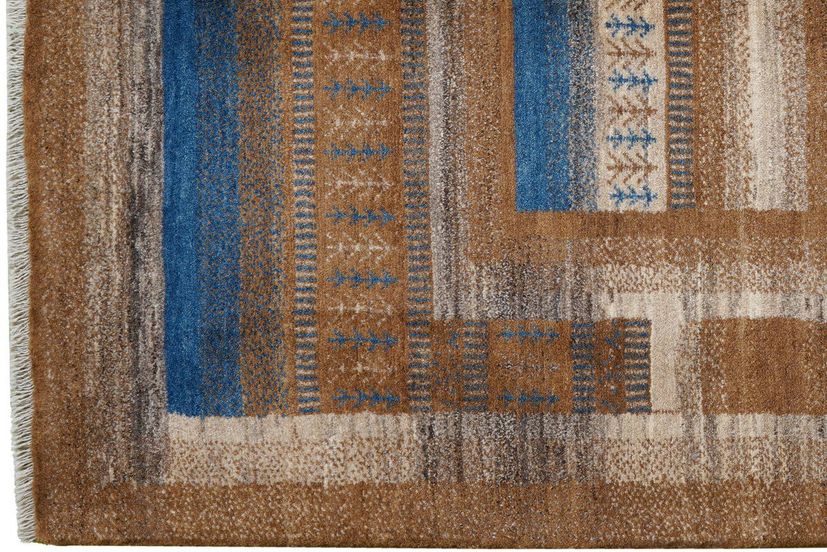 GABBEH-TEPPICH handgeknüpft Sonnat Braun 200/149 cm Schurwolle - Braun, Textil (149/200cm) - Looma