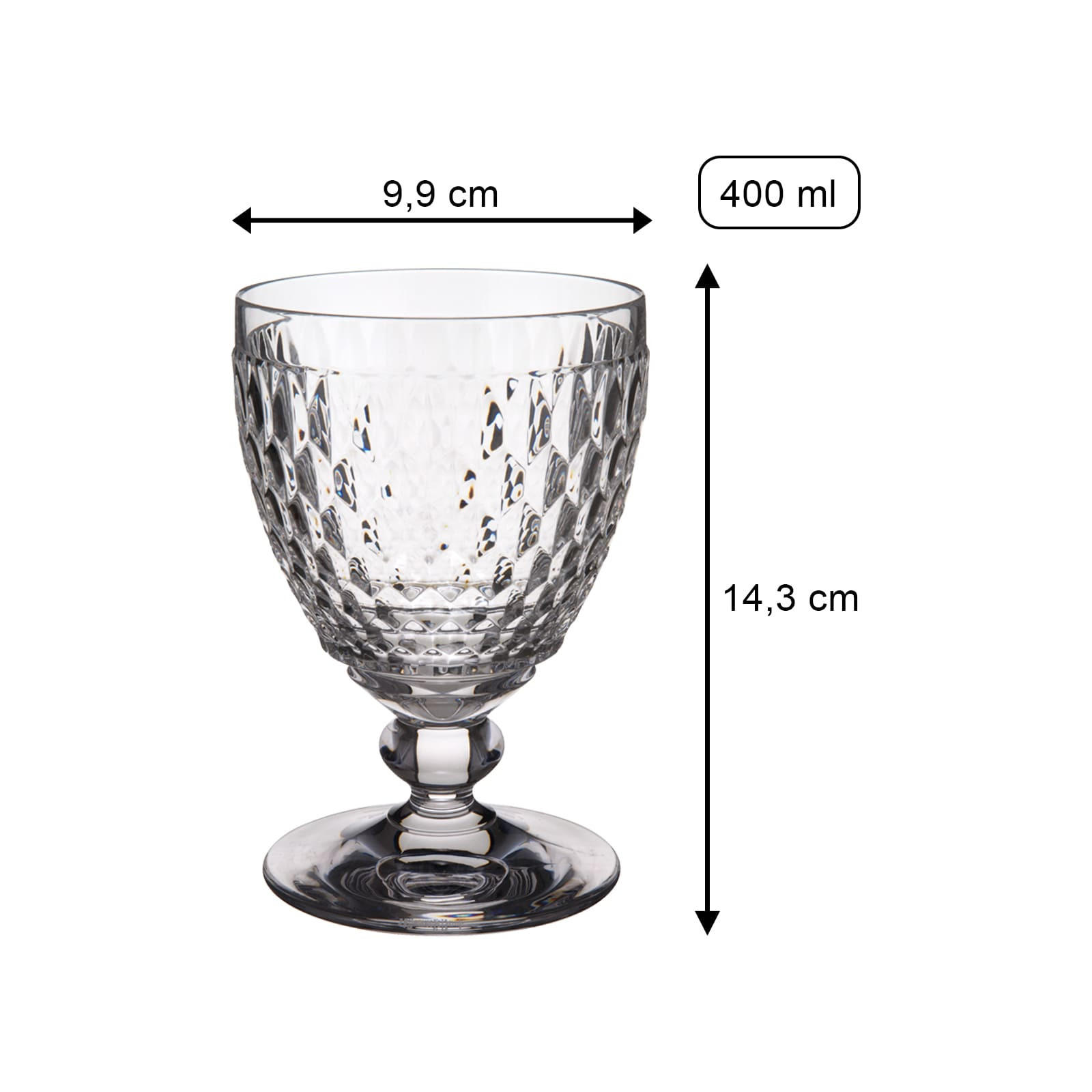 WASSERGLÄSER Boston Coloured Grün 400 ml 4er Set - Grün, Glas (0.4L) - Villeroy & Boch