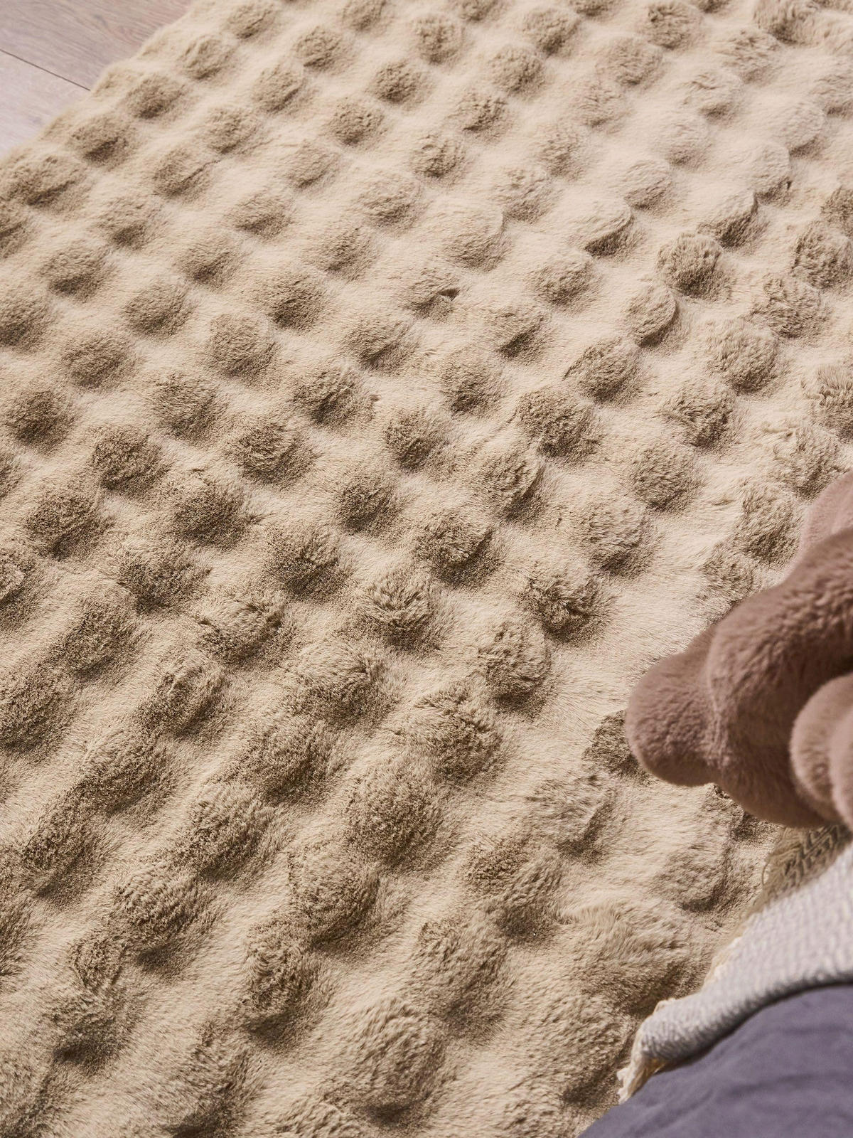 KUNSTFELL-TEPPICH Dave Beige 200x300 cm - Beige, Textil (200/300cm) - benuta Nest