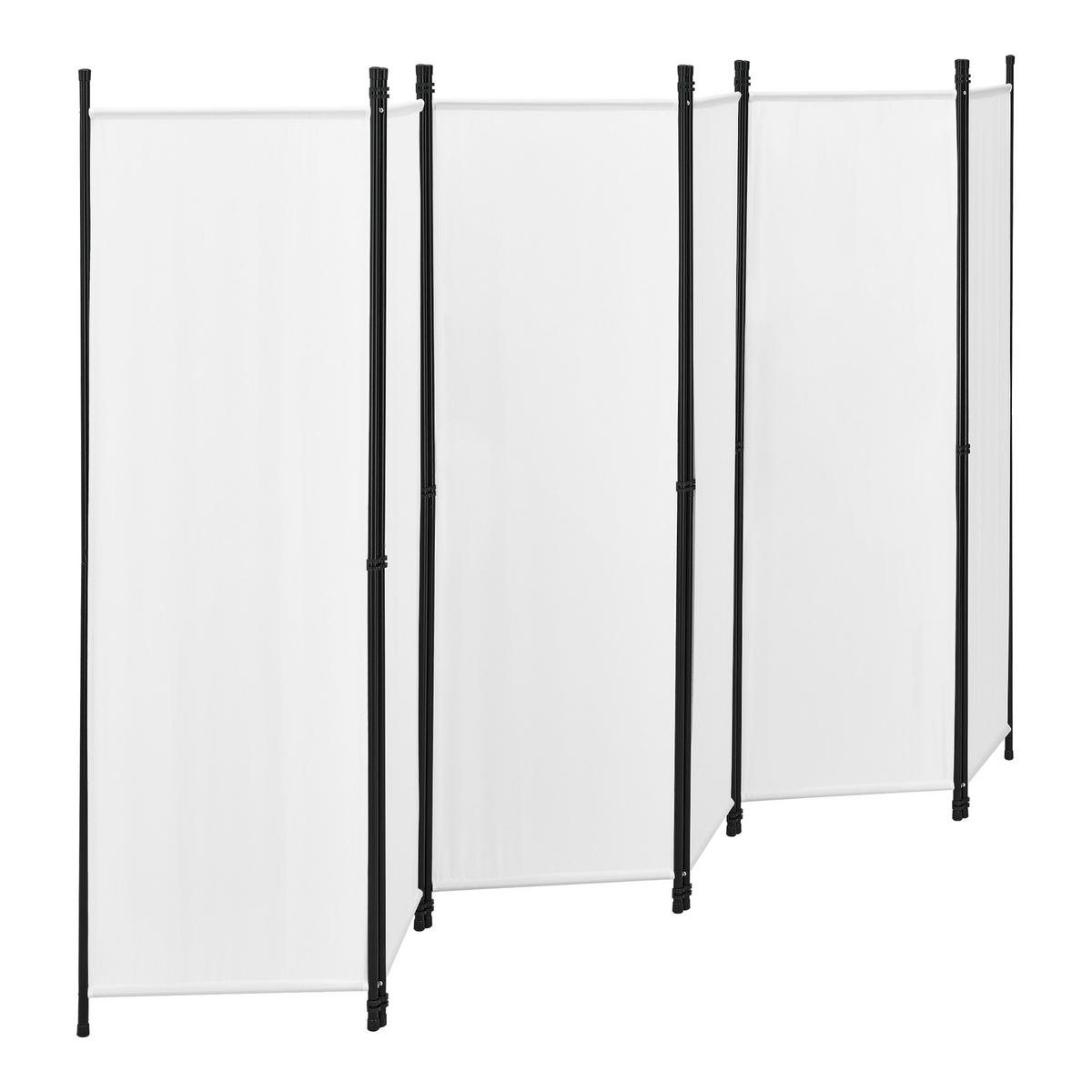 SICHTSCHUTZ Huesca - Weiß, Textil/Metall (300/2cm) - [en.casa]