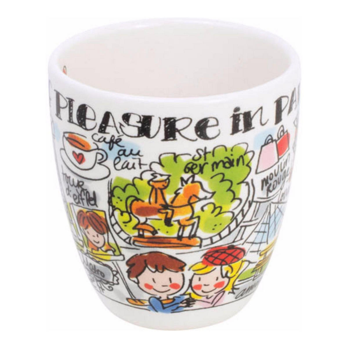 MINI-BECHER Paris in Bunt - 200 ml - Multicolor, Keramik (0.2L) - Blond Amsterdam