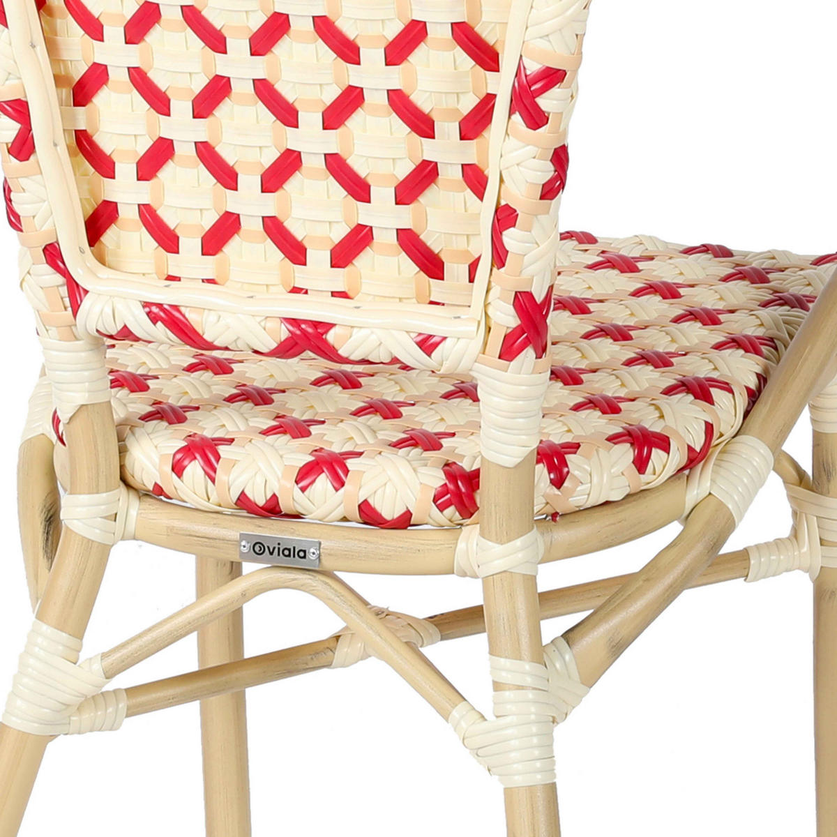 GARTENSTUHL, Rot - Rot, Holz (60/82/57cm) - Oviala