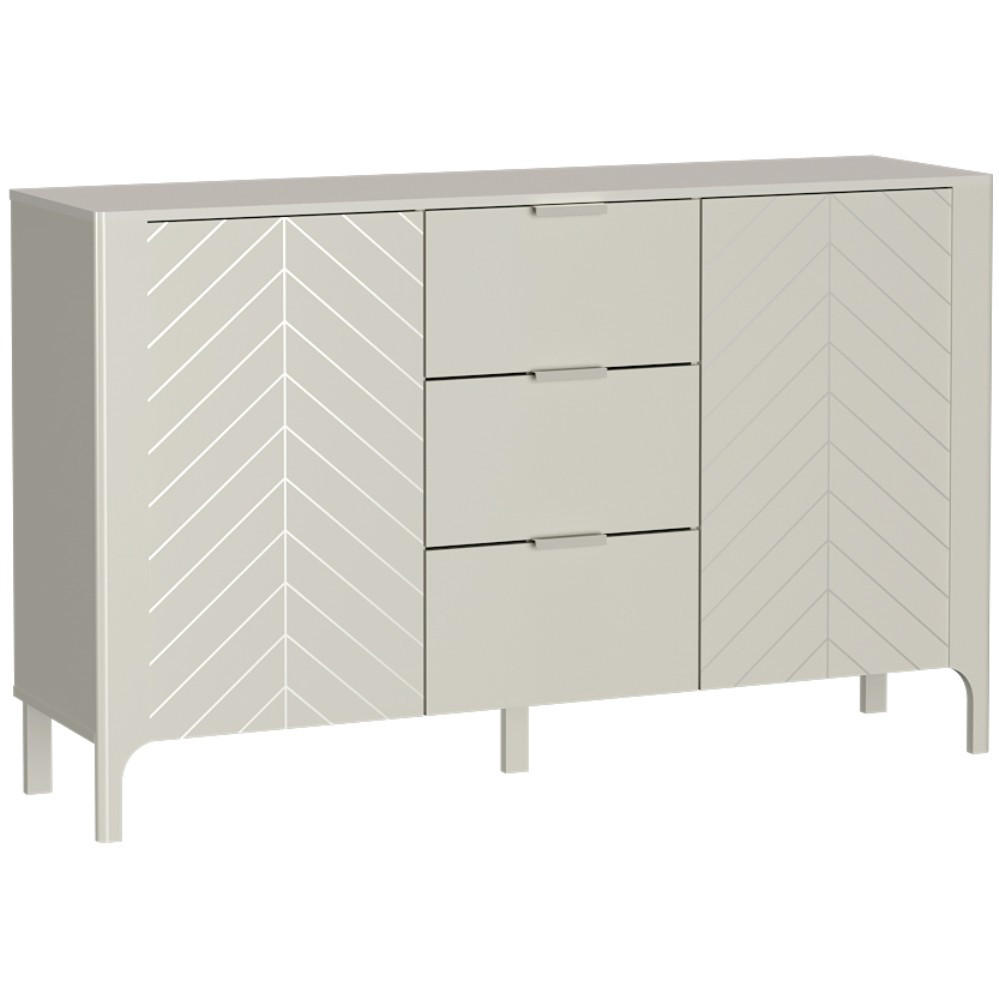 SIDEBOARD Lume mit 3 Schubladen und 2 Türen, kaschmir - Kaschmir, Holzwerkstoff/Metall (153/95/40.5cm) - Beautysofa