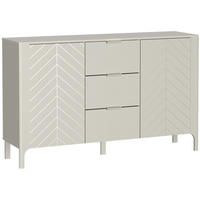 SIDEBOARD Lume mit 3 Schubladen und 2 Türen, kaschmir - Kaschmir, Holzwerkstoff/Metall (153/95/40.5cm) - Beautysofa