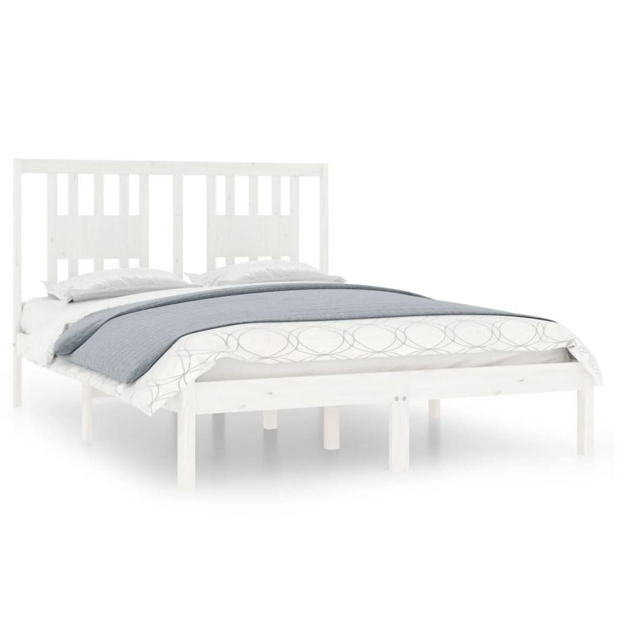BETT Koser 146/195.5 cm - Weiß, Holz (140/190cm) - Nettlife
