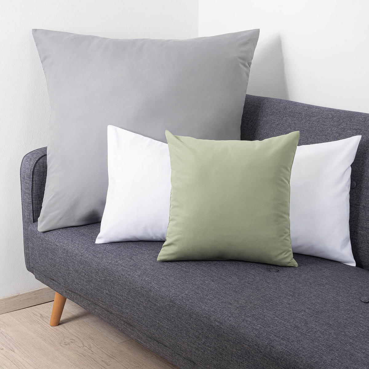 KISSENBEZUG Ellen 40/70 cm, 2er-Set, Gelb - Gelb, Textil (70/40cm) - Blumtal