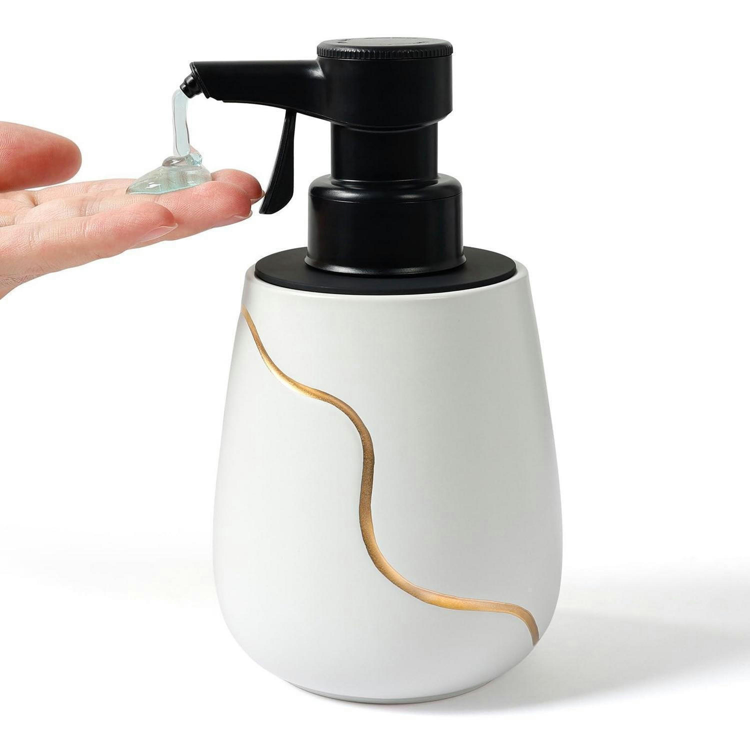 SEIFENSPENDER Automatisch Keramik Weiß mit Sensor - Weiß, Keramik (9/17/10cm)