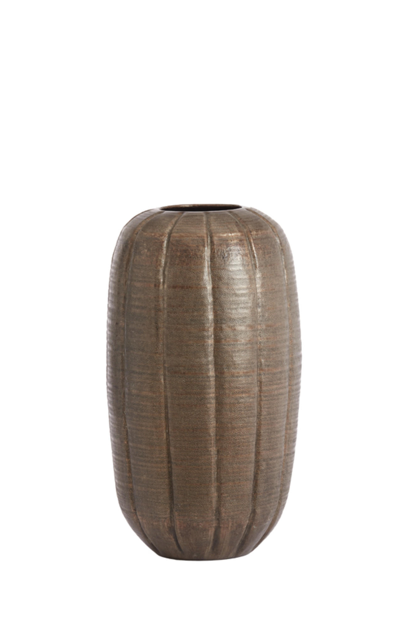 VASE Agnita Braun Ø35/63 cm - Braun, Metall (63cm) - Light & Living