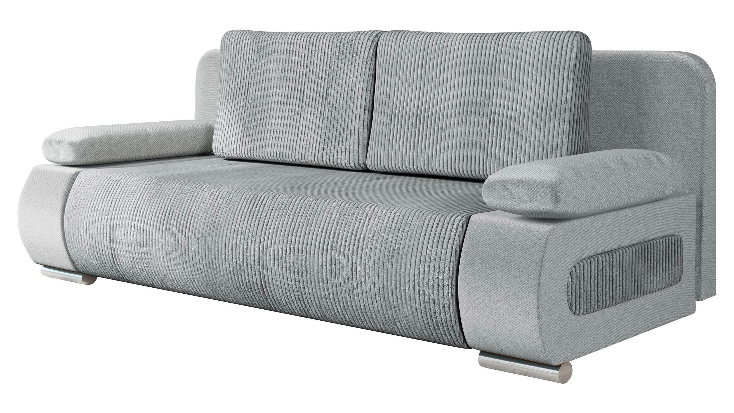 Mirjan24 Schlafsofa Hellgrau 200x77x92 cm