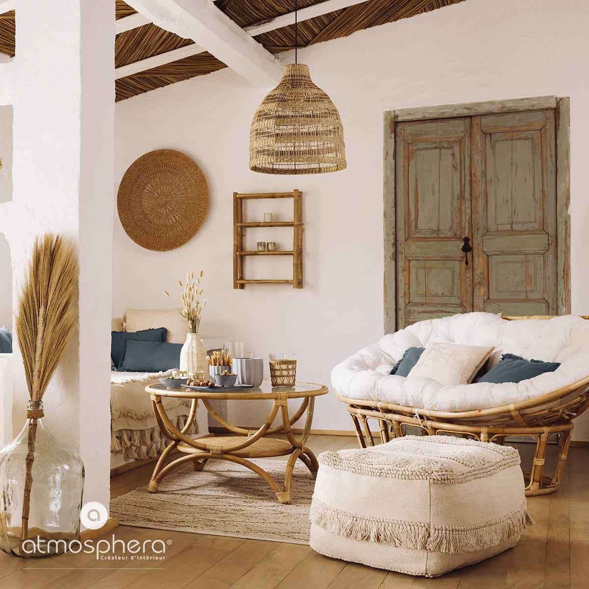 WEBTEPPICH 170/120 cm Sea View - Beige, Naturmaterialien (120/170cm) - Atmosphera Createur d´interieur