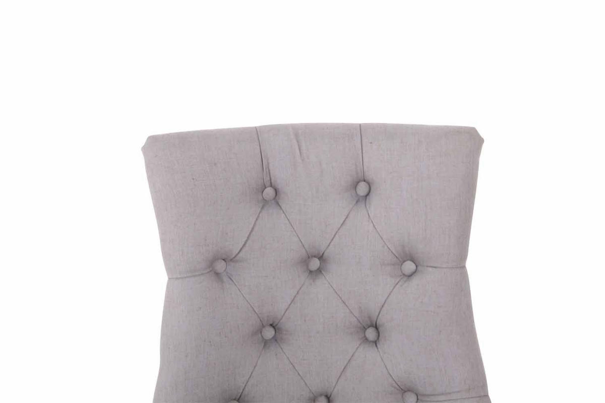 WOHNZIMMERSTUHL 2er Set Stoff grau - Naturfarben/Grau, Holz/Textil (55/92/58cm) - CLP