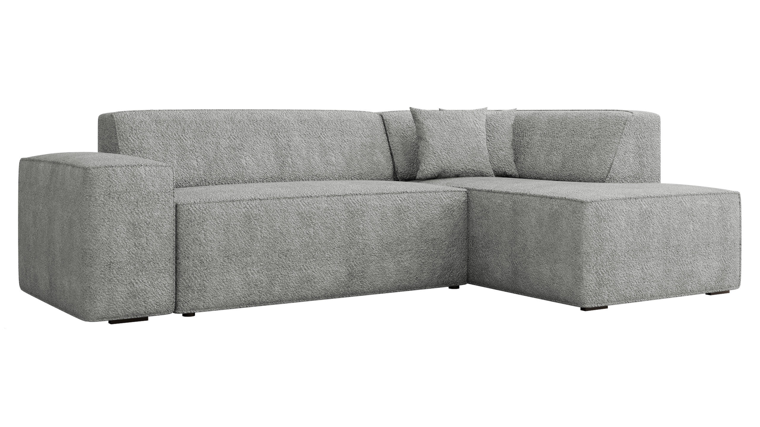ECKSOFA Lordin, Seite: Rechts - Grau, Holz/Textil (267/205cm) - MIRJAN24