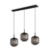 HÄNGELEUCHTE Velo 3-flammig Rauch Ø 20cm - Anthrazit/Schwarz, Glas (20/20/20cm) - s.luce