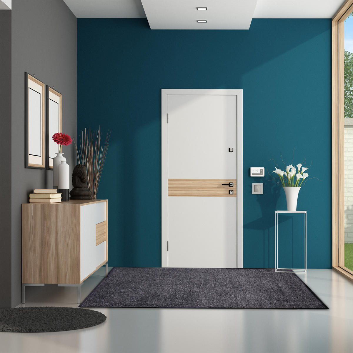 SCHMUTZFANGMATTE - Multicolor, Kunststoff (180/120cm) - Relaxdays