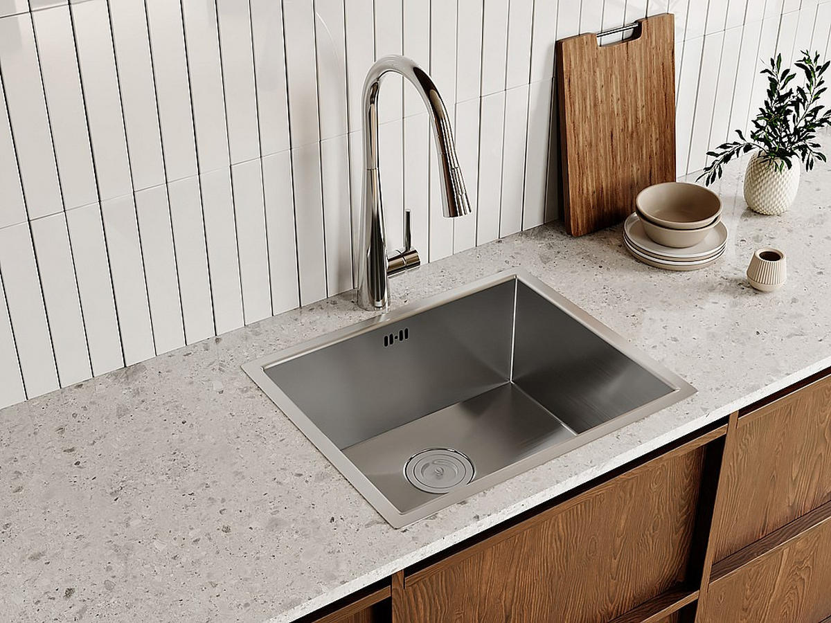 KÜCHENARMATUR - 27 cm x 5.4 cm - metall - silberfarben Rona - Silberfarben, Metall (27/46.7/5.4cm) - Vente-Unique
