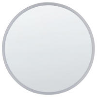 BADSPIEGEL mit LED-Beleuchtung rund 79 cm Deauville - Silberfarben, Glas (79/79/4cm) - Beliani